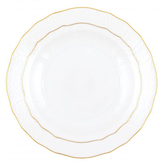 Golden Edge Dessert Plate