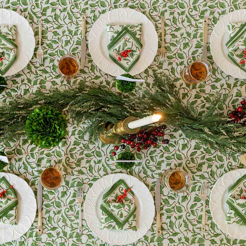 Holly Berry Tablecloth 60x120