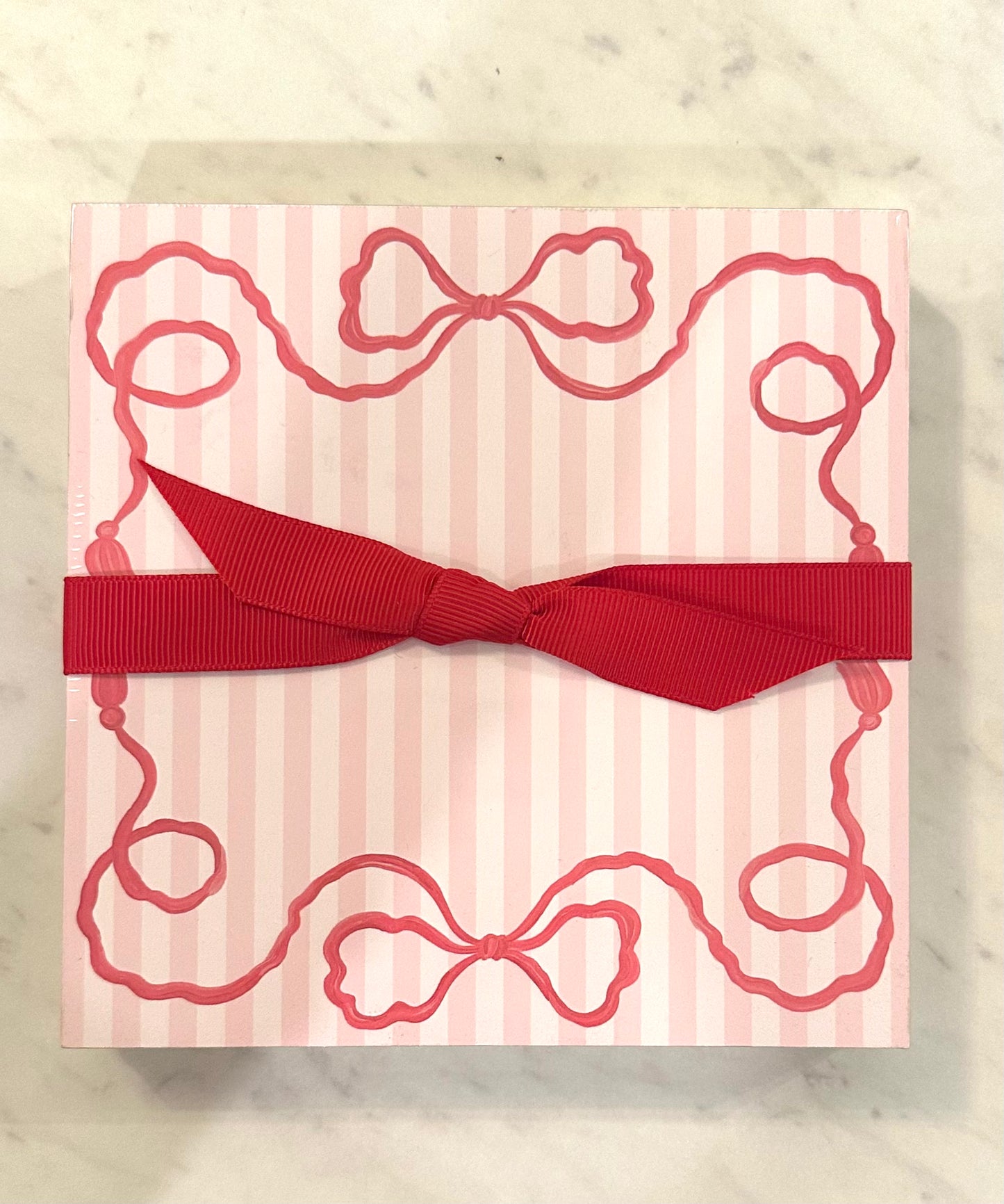 Holiday Red Bow Notepad