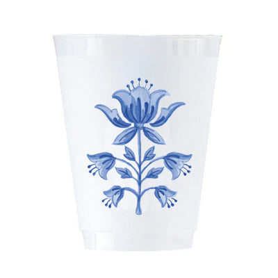 Tulip Block Frosted Cups