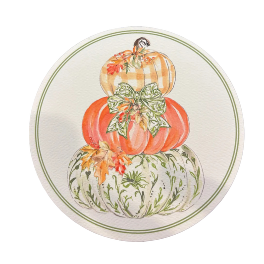 Pumpkin Stack Round Coasters