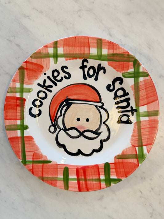 Cookies for Santa Plate