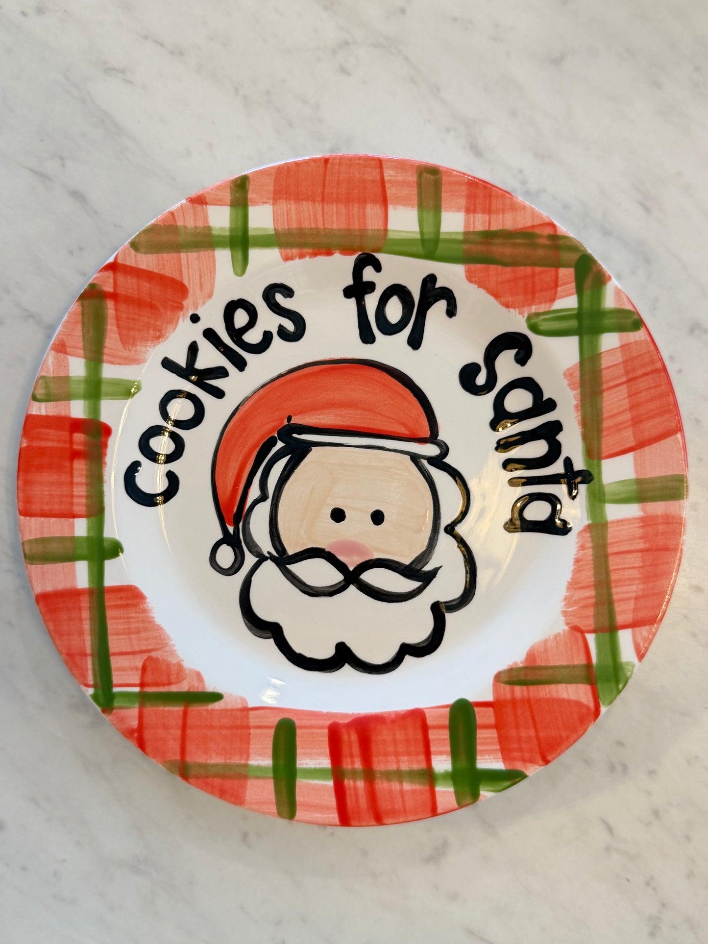 Cookies for Santa Plate