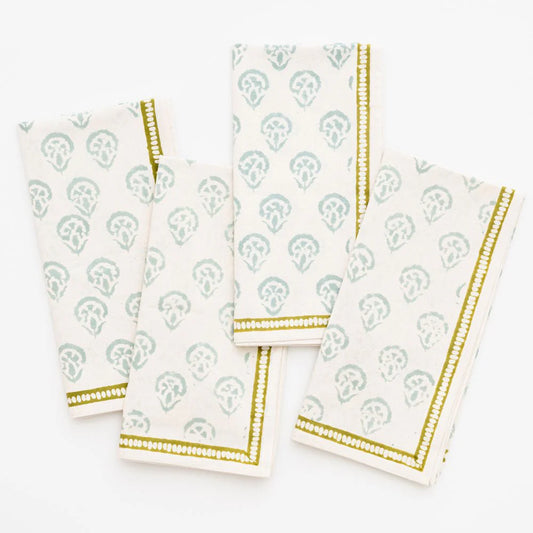 India Hicks Seafoam Napkin S/4