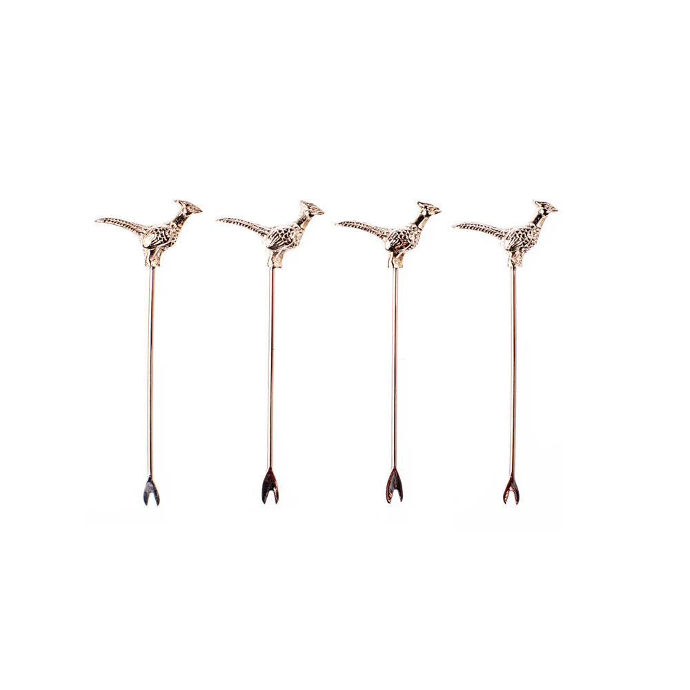 Pheasant Olive Picks - Set of 4