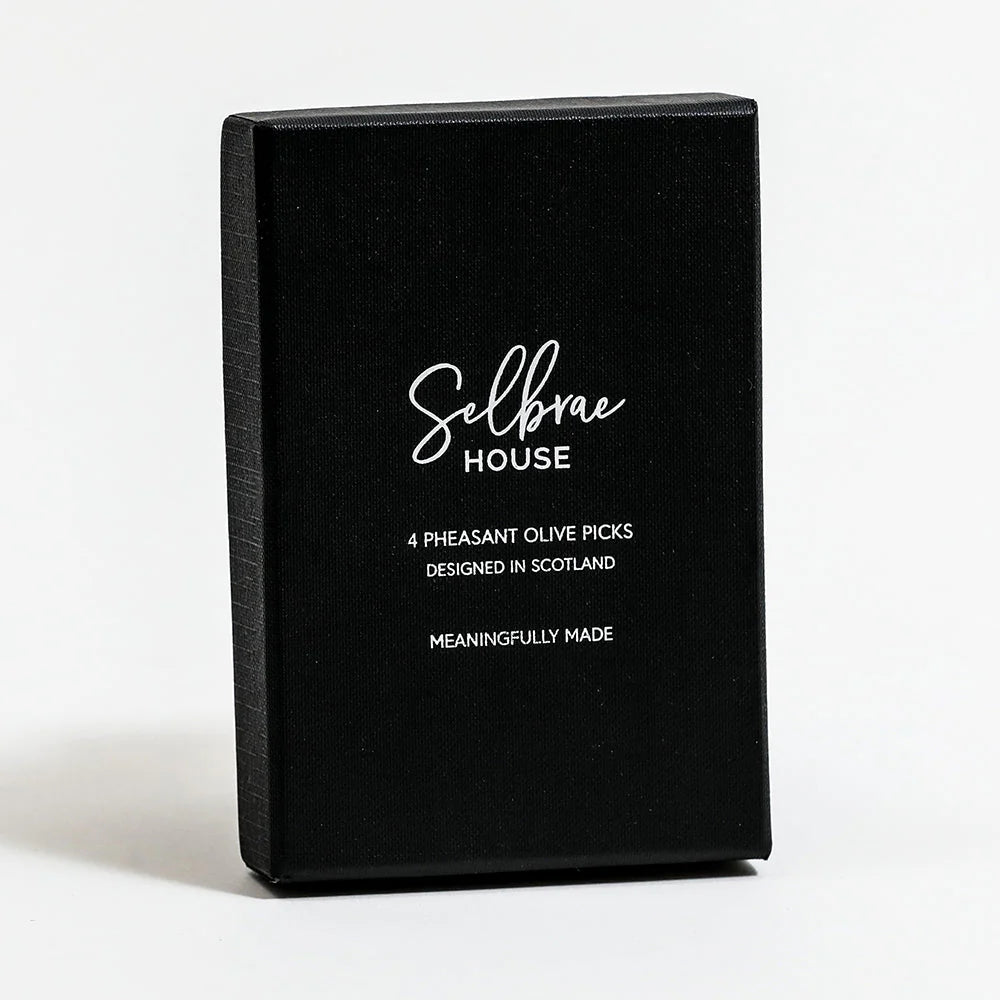 Pheasant Olive Picks - Set of 4