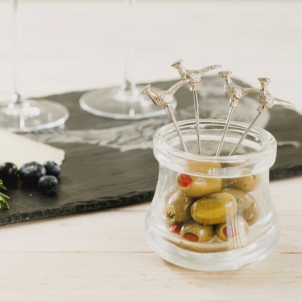 Pheasant Olive Picks - Set of 4