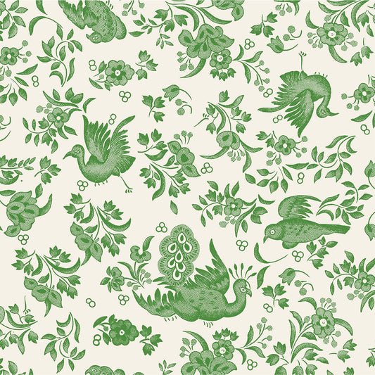 Green Regal Peacock Guest Napkin