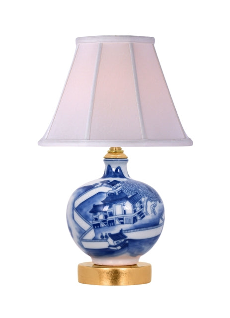 Blue & White Canton Lamp