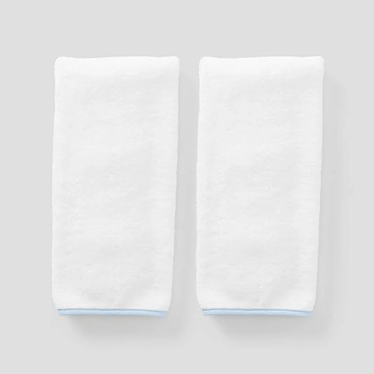 Light Blue Signature Hand Towels (pair)