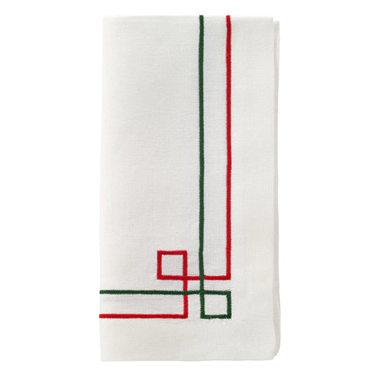 Link Green/Red Napkin S/4