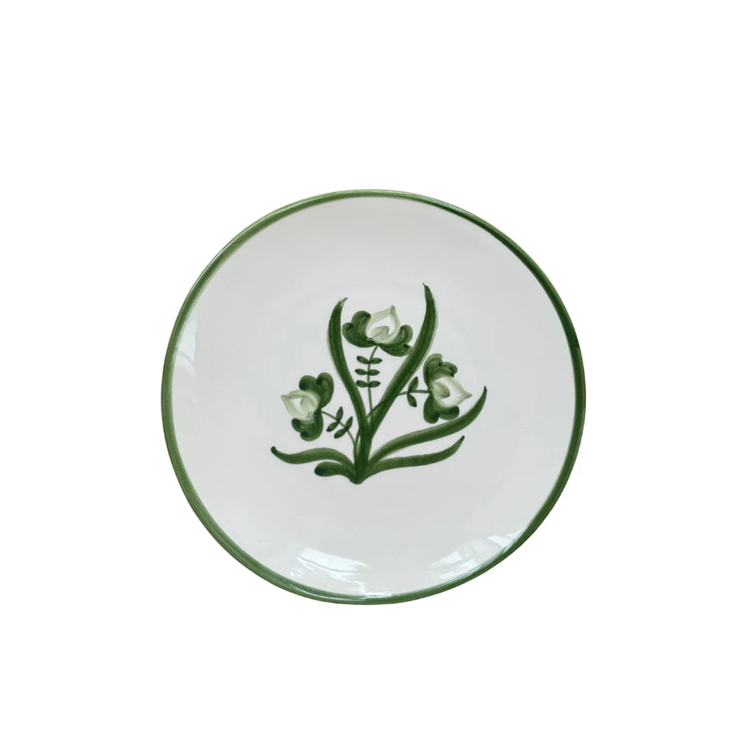 Green Lisbon Salad Plate