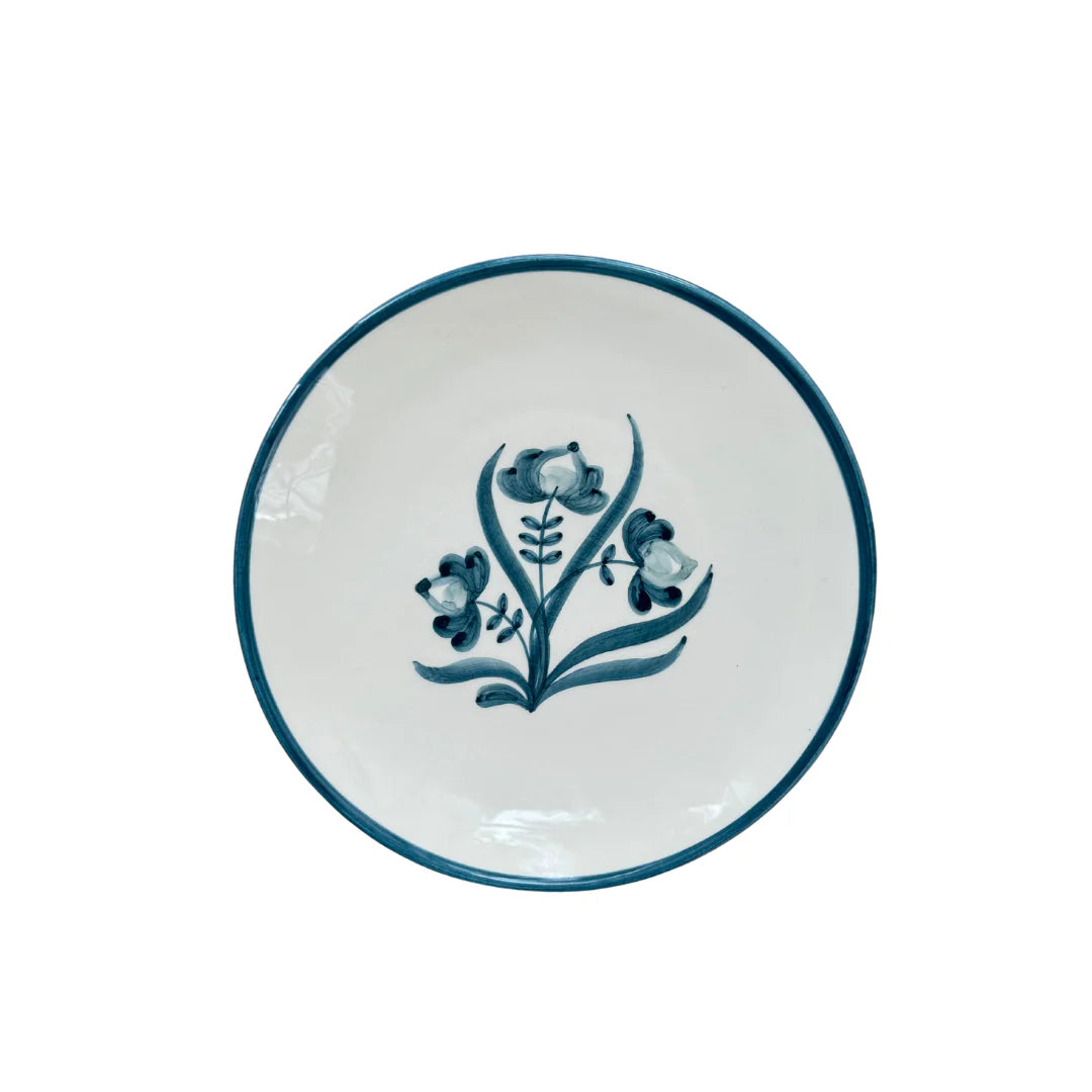 Teal Lisbon Salad Plate