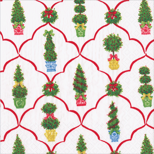 Petit Jardin de Noel Cocktail Napkins