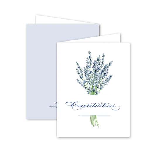 Lavender Field Congratulations Card