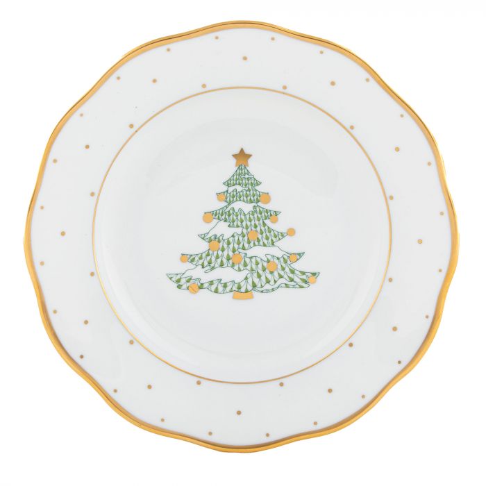 Christmas Tree Dessert Plate