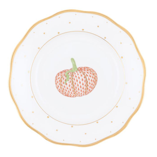 Pumpkin Fall Dessert Plate