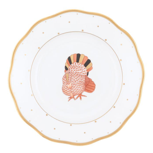 Turkey Fall Dessert Plate