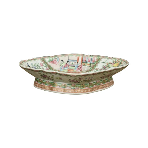 Rose Medallion Oval Serving Plate