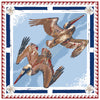 Americana Tide Diver - Double-Sided Silk Scarf