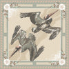 Sand Tide Diver Silk Scarf 25x 25