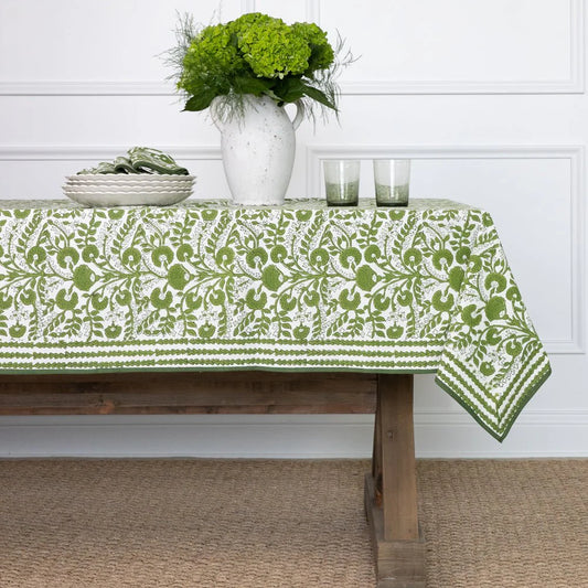 Cactus Flower Lettuce Green Tablecloth 60x120