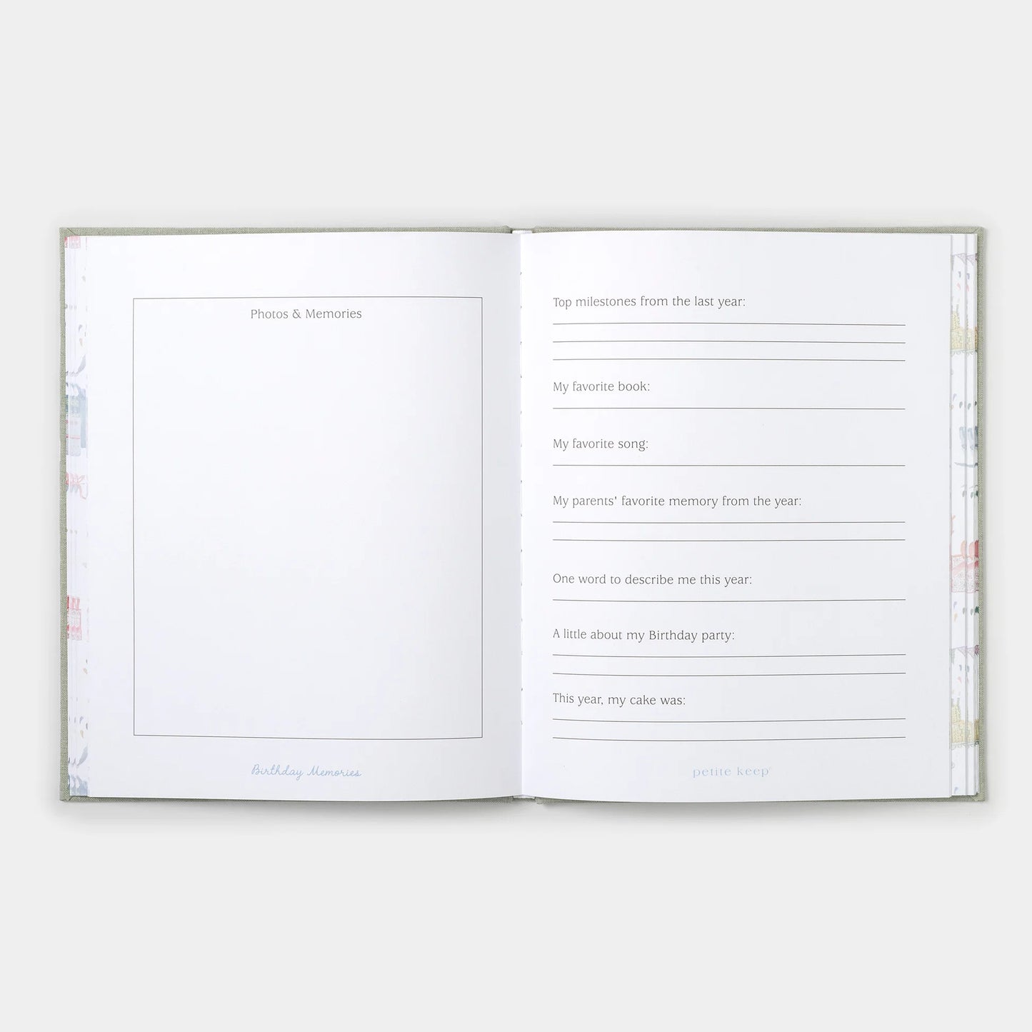 Birthday Memories Book