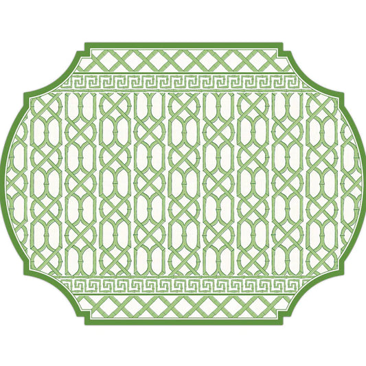 Green Cane Trellis with Border Posh DieCut Placemat