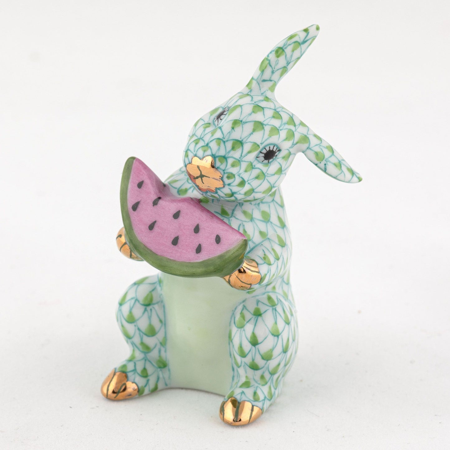 Bunny with Watermelon Figurine