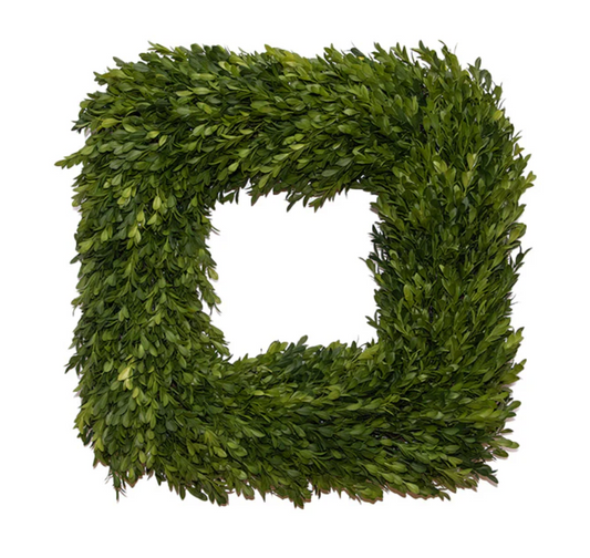 Square Boxwood Wreath