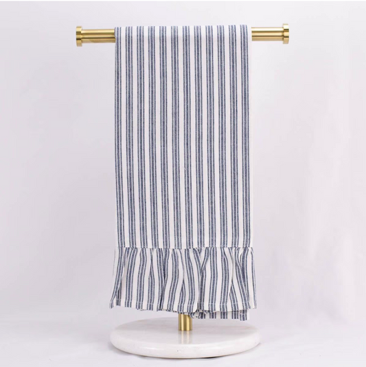 Blue Ticking Stripe Towel