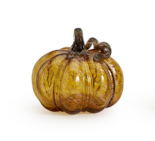 Medium Glass Pumpkin