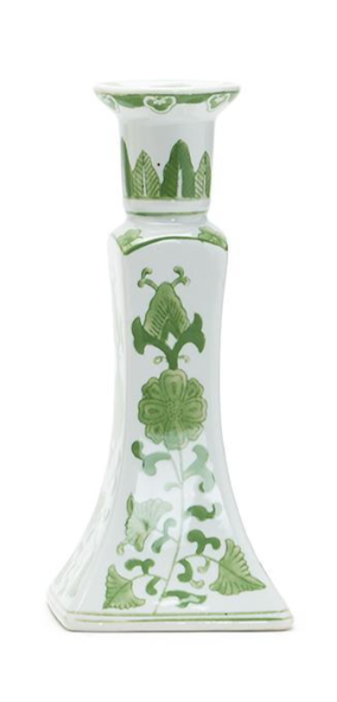 Green Candleholder Tall