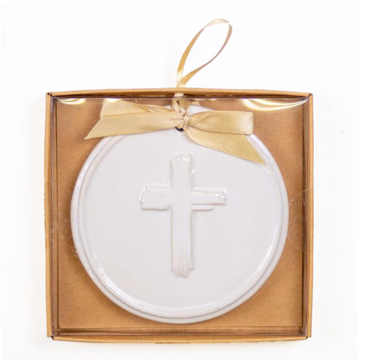 Cross Embossed Ornament