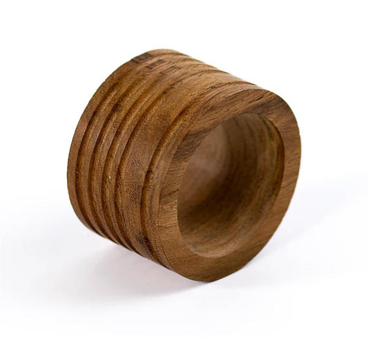 Walnut Napkin Ring s/4