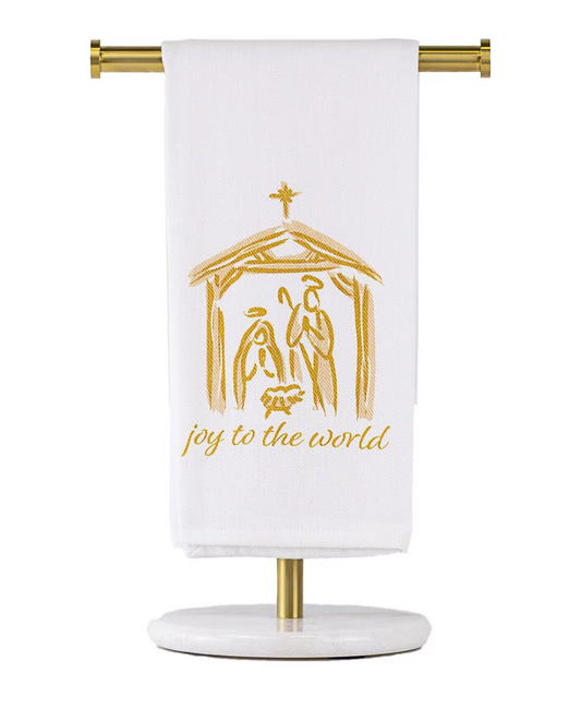 Joy to the World Nativity Towel