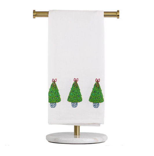 Christmas Topiary Hand Towel