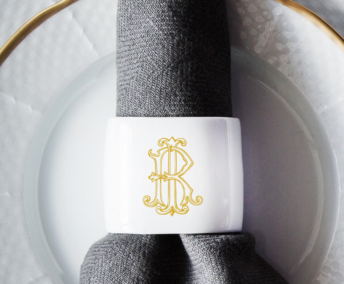 Oval Napkin Ring W/M