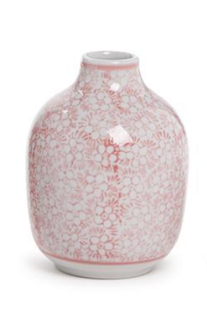 Pink Chinoiserie Vases