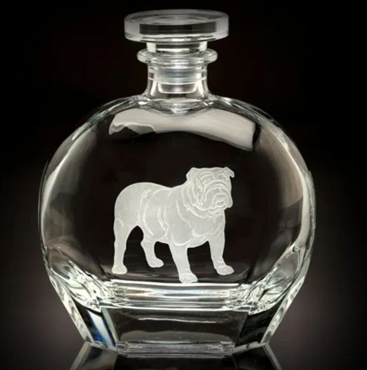 Bulldog Round Decanter