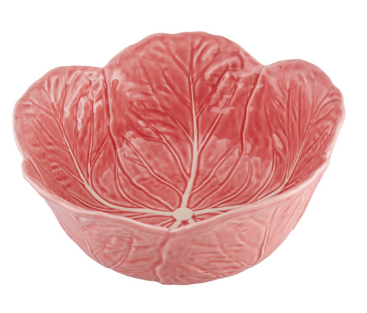 Pink Cabbage Salad Serving Bowl