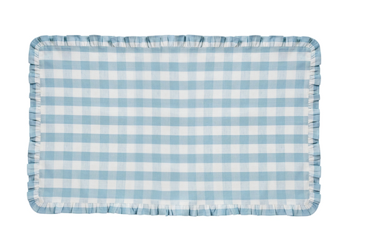Gingham Ruffle 60" x 120" Tablecloth