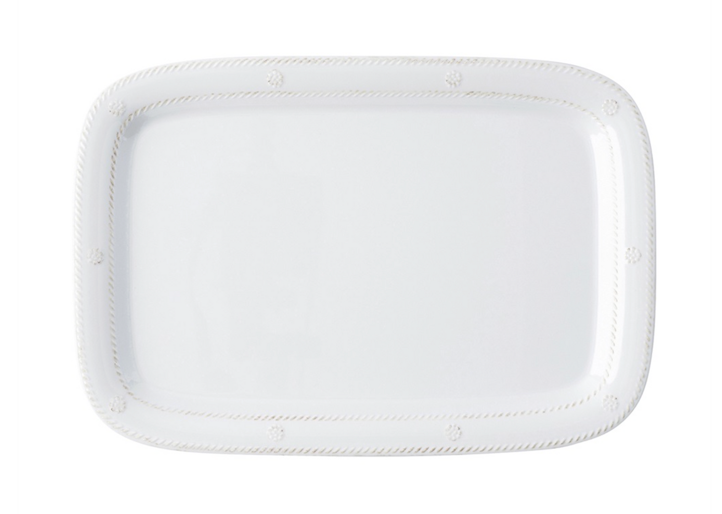 Berry & Thread Whitewash Melamine 16" Tray