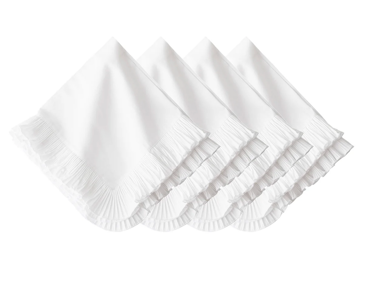 Mademoiselle Napkin S/4 - White