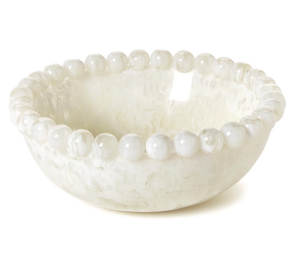 Pop White Beaded Rim Bowl