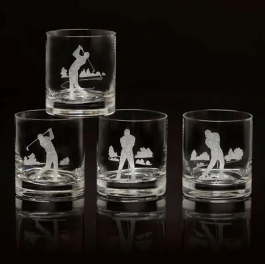 Golf Double Old Fashion Glass