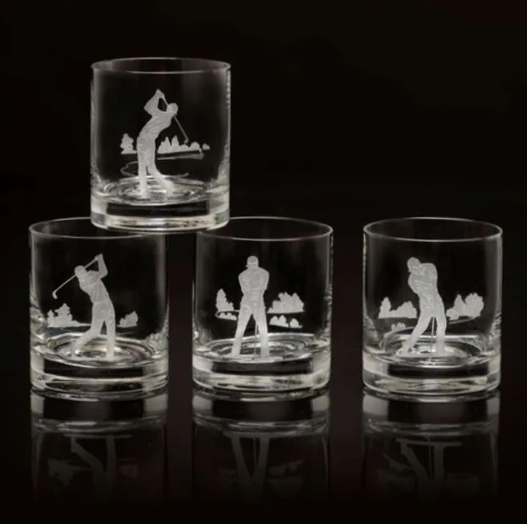 Golf Double Old Fashion Glass