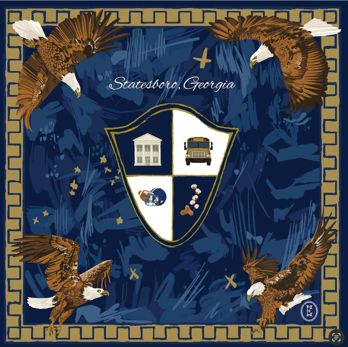 Signature Statesboro Scarf designed by Austin Williams