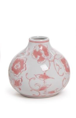 Pink Chinoiserie Vases