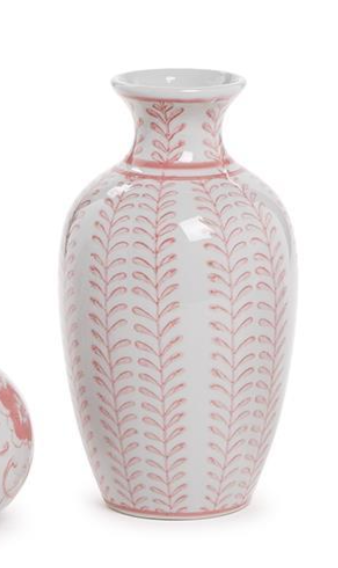 Pink Chinoiserie Vases